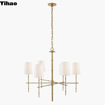 S 5161 Grenol Medium Modern Bamboo Chandelier Bronze / Polished Nickel / Hand-Rubbed Antique Brass