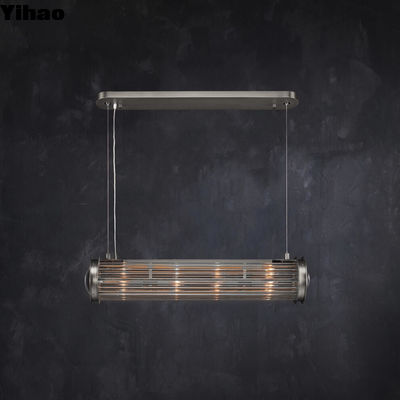 Durable Newton Rectangular Pendant Natural and Stylish 4 Bulbs E12 25W 2200K