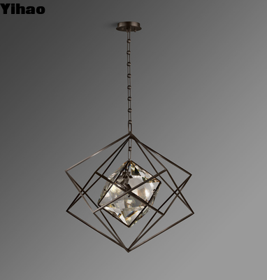 Modern Nordic Brass Chandelier with Warm White Light 3000K CCT