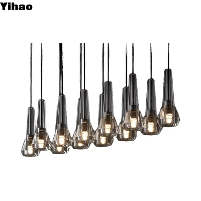 Adjustable Height Brass Suspension Lamp with E12 Bulb Base 3000K/4000K