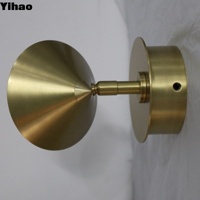 Modern Brass LED Wall Lamp with Dimmer for Living Room