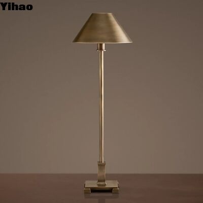 Modern Design Copper Body Table Lamp with 2700K Warm White LED Light for Bedroom and Study Room