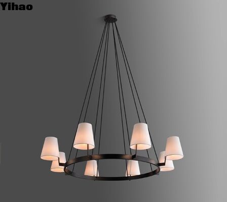 Modern Brass Suspended Pendant Light with Adjustable Height and 50000 Hours Lifespan for Kitchen and Restaurant