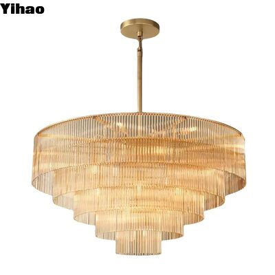 Custom Modern Crystal Chandelier with 50000 Hours Lifespan for Luxury Home Lighting and Hotel Decoration