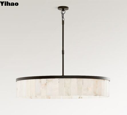 Brass Body Adjustable Height Pendant Light with 50000 Hours Lifespan for Modern Indoor Lighting