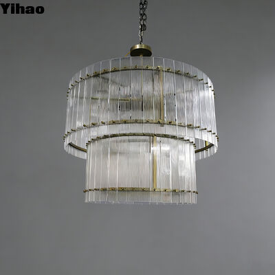 Brass Body Suspended Pendant Light with 3500K Warm White LED and 30,000 Hours Lifespan Luxury Chandelier