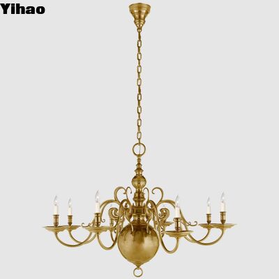 Bronze Body LED Chandelier with 50000 Hours Lifespan and Customizable Design for Dining Rooms