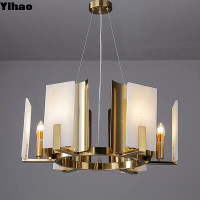 Customizable Design Luxury Pendant Lamp with 50000 Hours Lifespan and Adjustable Height for Modern Living Room