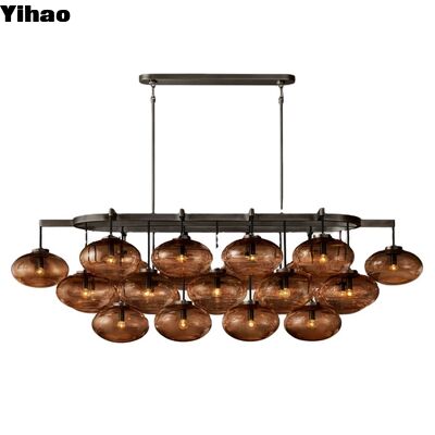 Luxury Modern Copper Chandelier with Crystal Shade and 50000 Hours Lifespan for Elegant Lighting