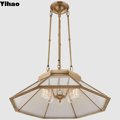 Vintage American Copper Body Suspended Pendant Light with Custom Color Temperature and 10-Year Warranty