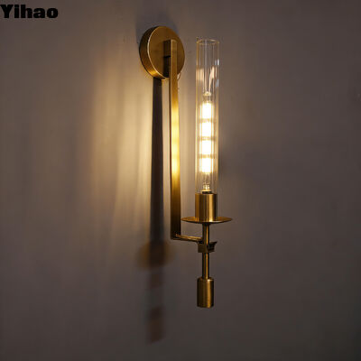 Modern Design Brass Wall Lamp with 2700K Warm White Light for Indoor Decorative Wall Sconce