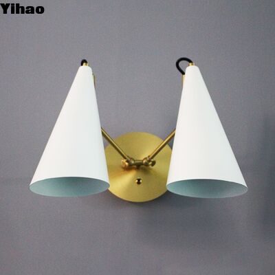 Modern Brass Wall Lamp with Warm White 3500K LED Lighting for Living Rooms
