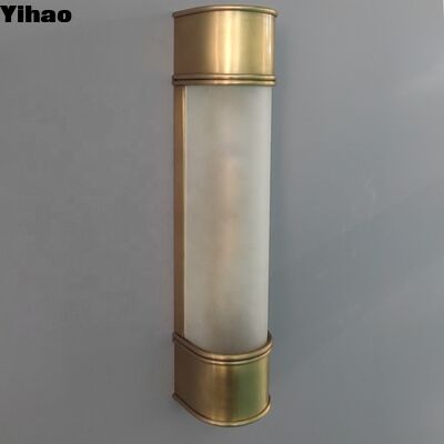 Yihao Modern Brass Wall Lamp 3500K Warm White LED Sconce for Living Room and Bedroom
