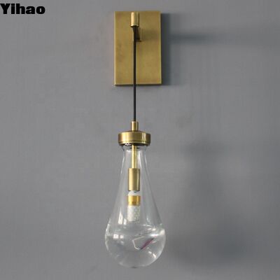 Modern Design Brass Wall Lamp with 3500K Warm White LED Light for Living Room Decoration