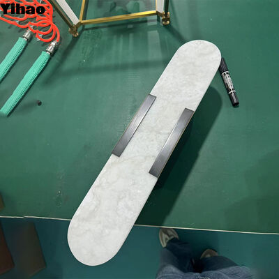 Brass and Alabaster Wall Lamp with 3500K Warm White LED Modern Design for Living Room and Bedroom