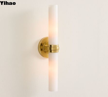 Modern Design Brass Wall Lamp with 2700K Warm White Light for Bedroom and Bathroom