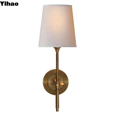 Modern Copper Body Wall Lamp with 3500K Warm White Light for Bedroom Decorative Wall Sconce