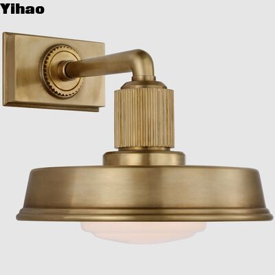 Modern Copper Wall Lamp with 2700K Warm White Light and 30000 Hours Lifespan for Living Room