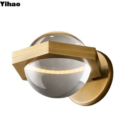 Copper Material Wall Lamp with 2700K Warm White Light and 30000 Hours Lifespan