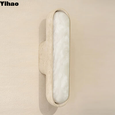 Modern Design Alabaster Wall Lamp with 2700K Warm White Light for Elegant Indoor Spaces