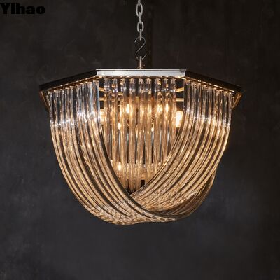 Customizable Design Brass Crystal Chandelier with K9 Crystal Shade and 5-Year Warranty for Modern Living Room