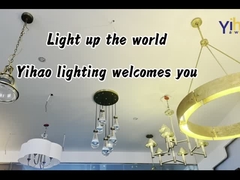 72'' Vintage Farmhouse Chandelier With G9 Antique Brass Lantern Pendant Light